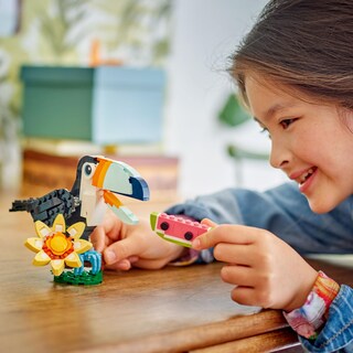 Foto 4 | Foto 4 | Lego Creator 3en1 Fauna Salvaje: Tucán Tropical Figura Se Convierte En Mariposa De Juguete O Modelo De Pez Regalo Para Amantes
