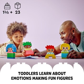 Foto 2 | Foto 2 | Lego 10415 Duplo Grandes Sentimientos Y Emociones Juguete Personalizable 23 Ladrillos De Construcción De Colores Y 4 Personajes
