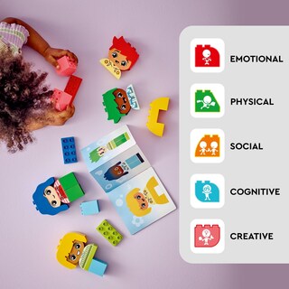 Foto 3 | Foto 3 | Lego 10415 Duplo Grandes Sentimientos Y Emociones Juguete Personalizable 23 Ladrillos De Construcción De Colores Y 4 Personajes