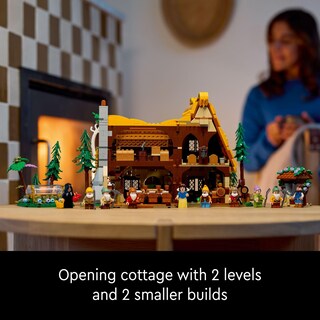 Foto 3 | Foto 3 | Lego Disney Cabaña De Blancanieves Y Los Siete Enanos Set De Construcción Para Adultos Con 10 Minifiguras Y Regalo Perfecto Par