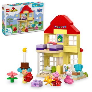 Foto 1 | Foto 1 | Lego Duplo Casa De Cumpleaños De Peppa Pig Juego Con 3 Figuras Peppa Pedro Poni Y Suzy Oveja Juguete De Aprendizaje Para Con