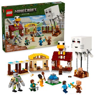 Foto 1 | Foto 1 | Lego Minecraft El Ataque A La Aldea Del Globo De Ghast Juguete De Regalo Para Niños Set De Casa Y Edificio Basado En El Videoju
