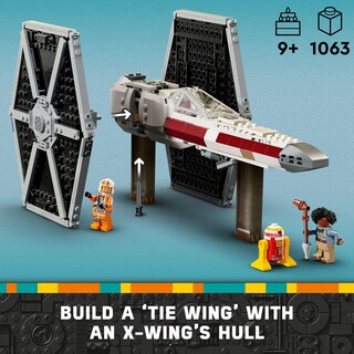 Foto 2 | Foto 2 | Lego Star Wars™ Caza Tie Y X-wing Fusionados Cazas Estelares De Juguete Para Construir Con 4 Minifiguras Regalo Para Niños Ni