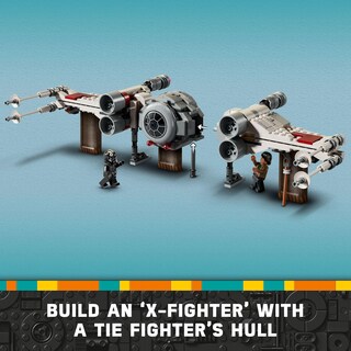 Foto 3 | Foto 3 | Lego Star Wars™ Caza Tie Y X-wing Fusionados Cazas Estelares De Juguete Para Construir Con 4 Minifiguras Regalo Para Niños Ni
