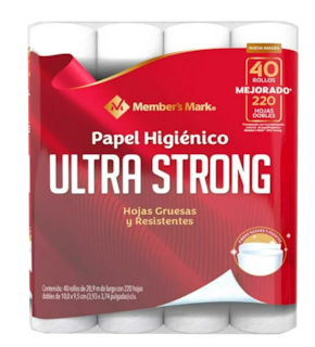 Foto 1 | Foto 1 | Papel Higiénico - Members Mark - Ultra Strong Con 40 Rollos