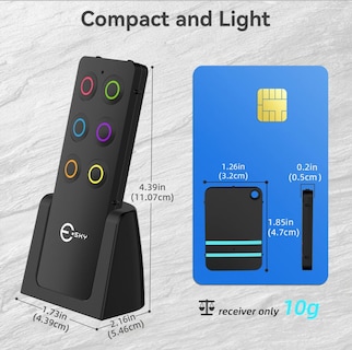 Foto 2 | Foto 2 | Rastreador Key Finder Esky Wallet Con 6 Receptores De Sonido De 85 Db - Venta Internacional.