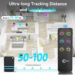 Foto 3 | Foto 3 | Rastreador Key Finder Esky Wallet Con 6 Receptores De Sonido De 85 Db - Venta Internacional.