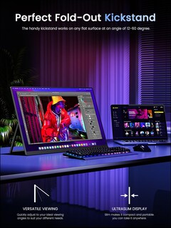 Foto 7 | Foto 7 | Monitor Portátil Uperfect 17 3 Pulgadas 4k 120 Hz Qled 500 Nits Usb-c Hdmi - Venta Internacional.