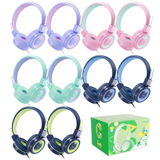 Foto 1 | Foto 1 | Auriculares Con Cable Iclever Para Niños Volumen Limitado Paquete De 10 - Venta Internacional.