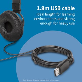 Foto 6 | Foto 6 | Auriculares Kensington Usb Hi-fi Con Micrófono K97601ww Negros - Venta Internacional.