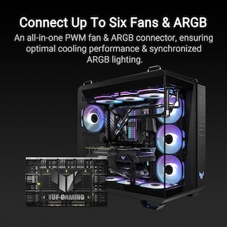 Foto 2 | Foto 2 | Hub De Ventiladores Asus Tuf Gaming Argb Pwm 6 Ventiladores Dual Sata - Venta Internacional.