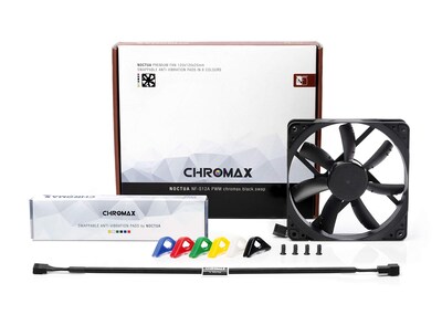 Foto 2 | Foto 2 | Ventilador Noctua Nf-s12a Pwm Chromax Negro Swap 120 Mm 12 V 4 Pines - Venta Internacional.