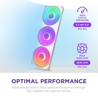 Foto 5 | Foto 5 | Unidad De Ventilador Nzxt F420 Rgb 420 Mm 3x140 Mm Led Blancos - Venta Internacional.