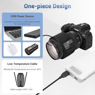 Foto 6 | Foto 6 | Tira Calentadora De Lentes Usb Jjc De 80 Mm A 110 Mm Con Regulador - Venta Internacional.