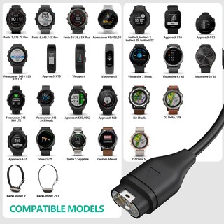 Foto 2 | Foto 2 | Cable De Carga Para Reloj Garmin Compatible Con Awinner (paquete De 2) - Venta Internacional.