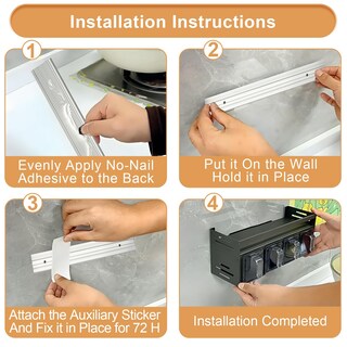 Foto 7 | Foto 7 | Especiero De Cocina Grkjgytech De Aluminio De Doble Capa 35 Cm Gris - Venta Internacional.