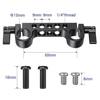 Foto 5 | Foto 5 | Abrazadera De Barra Y Barra De 15 Mm Para Sony Canon Y Otras Cámaras Réflex Digitales - Venta Internacional.