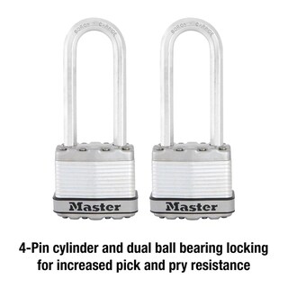 Foto 5 | Foto 5 | Master Lock Padlock  Magnum Laminated Steel Lock  1-3/4 In. Wide  M1xtlj (pack Of 2-keyed Alike)