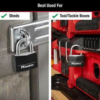 Foto 5 | Foto 5 | Master Lock Candado Con Llave De Aluminio Cubierto 146d  1-9/16 Pulgadas  Rosa