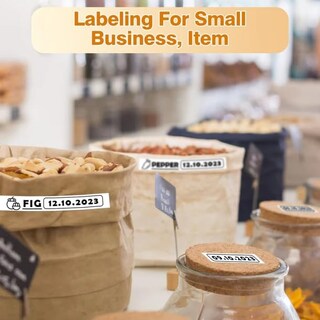 Foto 2 | Foto 2 | Recambio De Cinta Adhesiva Phomemo D30 D35 Negro Sobre Blanco 15 Mm X 6 M - Venta Internacional.