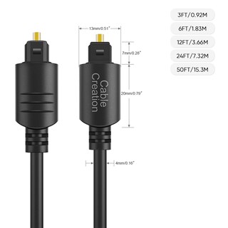 Foto 6 | Foto 6 | Cable Toslink De Fibra Óptica Cablecreation De 50 Pies Para Cine En Casa - Venta Internacional.