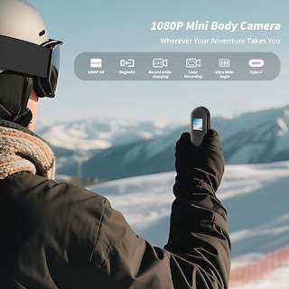 Foto 2 | Foto 2 | Cámara De Acción Deportiva 1080p Mini Body Con Grabación De Audio Y Vídeo - Venta Internacional.