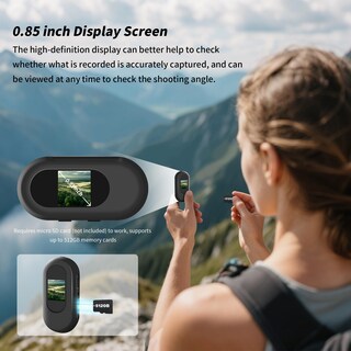Foto 3 | Foto 3 | Cámara De Acción Deportiva 1080p Mini Body Con Grabación De Audio Y Vídeo - Venta Internacional.