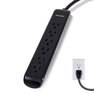 Foto 1 | Foto 1 | Power Strip Philips Spc3064bd 6 Salidas 1 2 M 720 Julios - Venta Internacional.