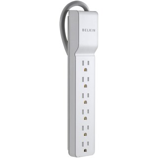 Foto 1 | Foto 1 | Protector Contra Sobretensiones Power Strip Cable Belkin De 6 Salidas Y 2.5 Pies - Venta Internacional.