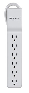 Foto 3 | Foto 3 | Protector Contra Sobretensiones Power Strip Cable Belkin De 6 Salidas Y 2.5 Pies - Venta Internacional.