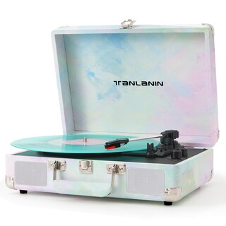 Foto 1 | Foto 1 | Tocadiscos Tanlanin Watercolor De 3 Velocidades Bluetooth Portátil - Venta Internacional.