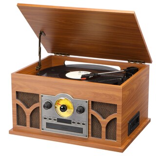Foto 1 | Foto 1 | Tocadiscos Retrolife 10 En 1 Con Reproductor Inalámbrico De Cd Y Cassette - Venta Internacional.