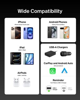 Foto 5 | Foto 5 | Cable Usb A A Usb C Paquete De 2 Unidades Belkin 2 M Negro Para Iphone Y Más - Venta Internacional.