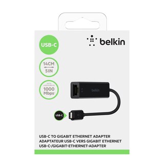 Foto 2 | Foto 2 | Adaptador Usb-c A Ethernet Puerto Gigabit Ethernet De Belkin Negro - Venta Internacional.