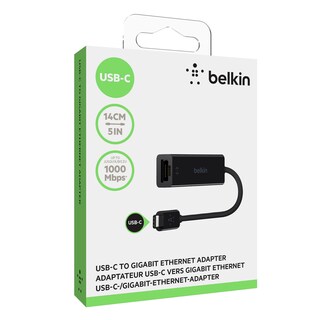 Foto 3 | Foto 3 | Adaptador Usb-c A Ethernet Puerto Gigabit Ethernet De Belkin Negro - Venta Internacional.