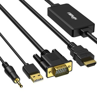 Foto 1 | Foto 1 | Cable Vga A Hdmi Fairikabe 1080p Hd Con Audio De 1 8 M - Venta Internacional.