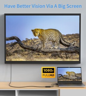 Foto 4 | Foto 4 | Cable Vga A Hdmi Fairikabe 1080p Hd Con Audio De 1 8 M - Venta Internacional.