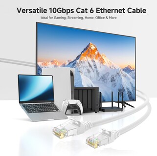 Foto 2 | Foto 2 | Cable Ethernet Matters Cat 6 10 Gbps 15 M Blanco - Venta Internacional.