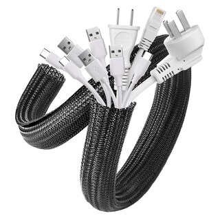 Foto 1 | Foto 1 | Funda Para Cables Agptek Cable De Gestión De Cables De 3 05 M Negro - Venta Internacional.
