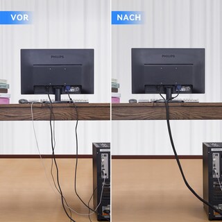 Foto 4 | Foto 4 | Funda Para Cables Agptek Cable De Gestión De Cables De 3 05 M Negro - Venta Internacional.