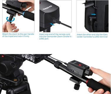 Foto 3 | Foto 3 | Controlador De Zoom Para Videocámara Aodelan Con Cable Jack 2.5 Mm - Venta Internacional.