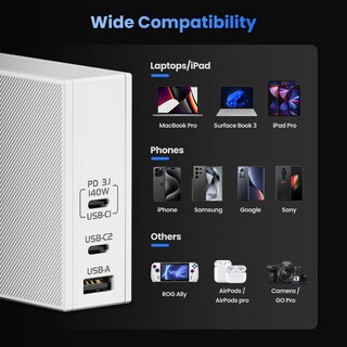 Foto 6 | Foto 6 | Cargador De Pared Rápido Charge Usb C De 140 W Pd3.1 - Venta Internacional.