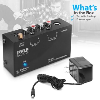 Foto 7 | Foto 7 | Preamplificador Phono Pyle Pp555 Con Batería De 9 V Y Dc 12 V - Venta Internacional.