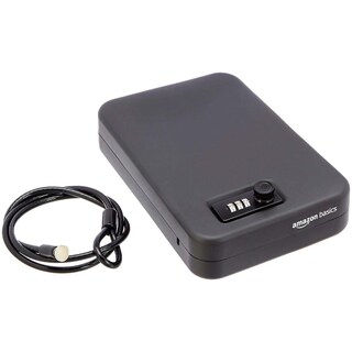 Foto 1 | Foto 1 | Amazon Basics Caja Fuerte Portátil Con Cerradura  Caja De Seguridad Pequeña Con Combinación  Para Do