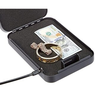 Foto 4 | Foto 4 | Amazon Basics Caja Fuerte Portátil Con Cerradura  Caja De Seguridad Pequeña Con Combinación  Para Do