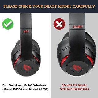 Foto 2 | Foto 2 | Almohadillas Solowit Professional De Piel Sintética Gris Para Beats - Venta Internacional.