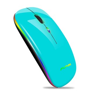 Foto 1 | Foto 1 | Ratón Inalámbrico Bluetooth Mmk Recargable De 2 4 G Usb Led Seafoam - Venta Internacional.