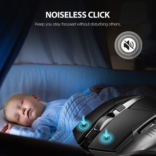 Foto 4 | Foto 4 | Ratón Inalámbrico Inphic 700mah Recargable 2.4g Óptico Negro - Venta Internacional.