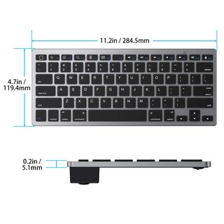 Foto 5 | Foto 5 | Teclado Bluetooth Omoton Para Ipad De Décima Generación Y Más Gris - Venta Internacional.