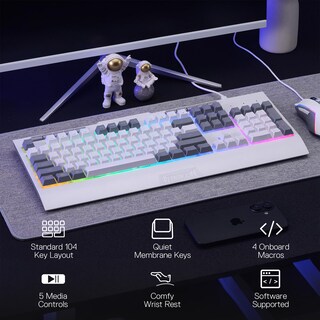 Foto 2 | Foto 2 | Combo De Teclado Y Ratón Para Juegos Redragon S151 K525 Rgb - Venta Internacional.